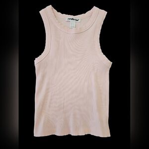 Charlotte Russe Light Pink Ribbed Tank Top - NEVER WORN